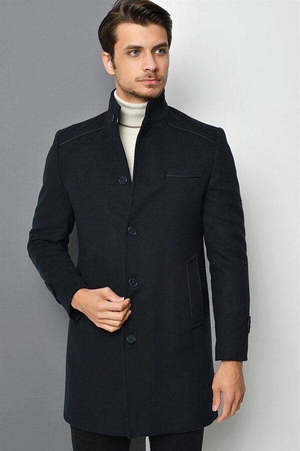 PLT8333 DEWBERRY MEN'S COAT-NAVY BLUE