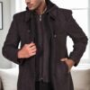 PLT8335 DEWBERRY MEN'S COAT-DIAGONAL BLACK-ANTHRACITE-3