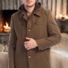 PLT8335 DEWBERRY MEN'S COAT-STRAIGHT CAMEL