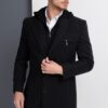 PLT8354 DEWBERRY SLIM-FIT COAT-PATTERNED ANTHRACITE - 1
