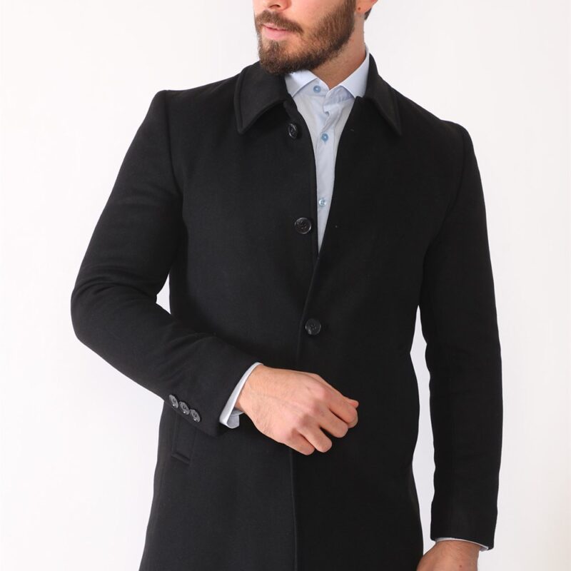 PLT8364 DEWBERRY MEN'S COAT-BLACK
