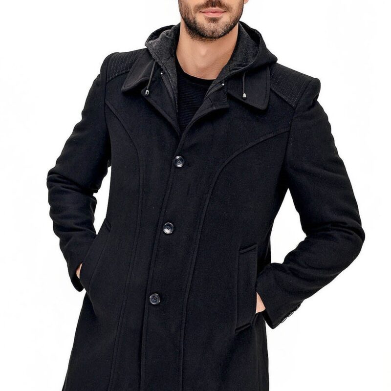 PLT8366 DEWBERRY MEN'S COAT-BLACK