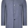 PLT8367 DEWBERRY MENS COAT-DARK FLAT GREY