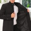 PLT8367 DEWBERRY MEN'S COAT-STRAIGHT LIGHT ANTHRACITE