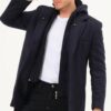 PLT8371 DEWBRRY MENS COAT-DIAGONAL NAVY BLUE