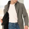 PLT8376 DEWBERRY MEN'S COAT-DARK GREY-2