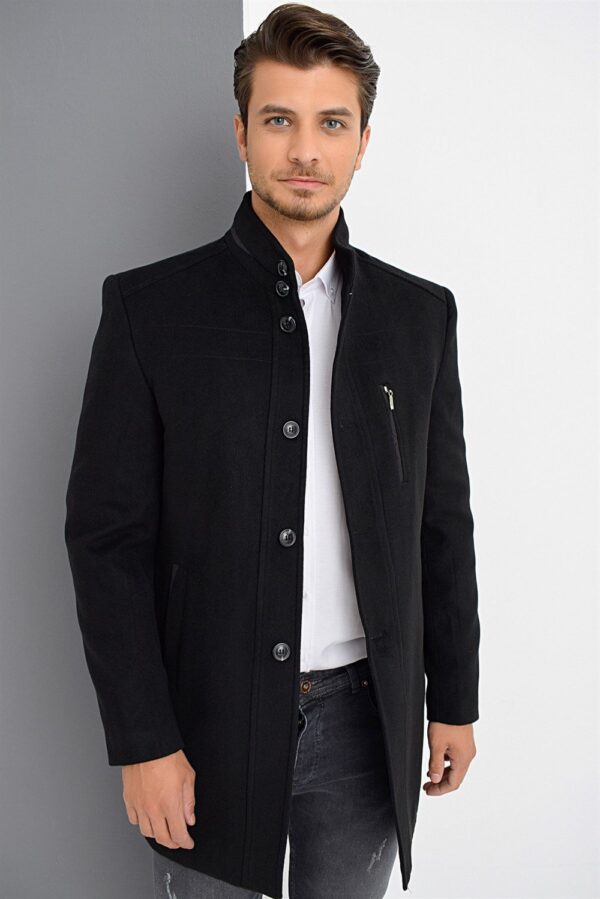 PLT8386 DEWBERRY MEN'S COAT-BLACK