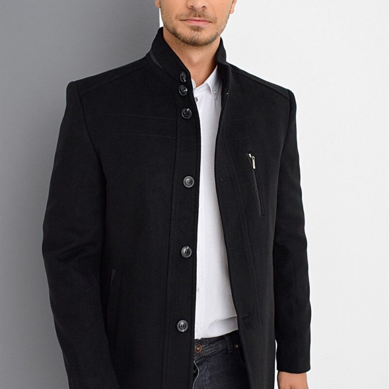 PLT8386 DEWBERRY MEN'S COAT-BLACK