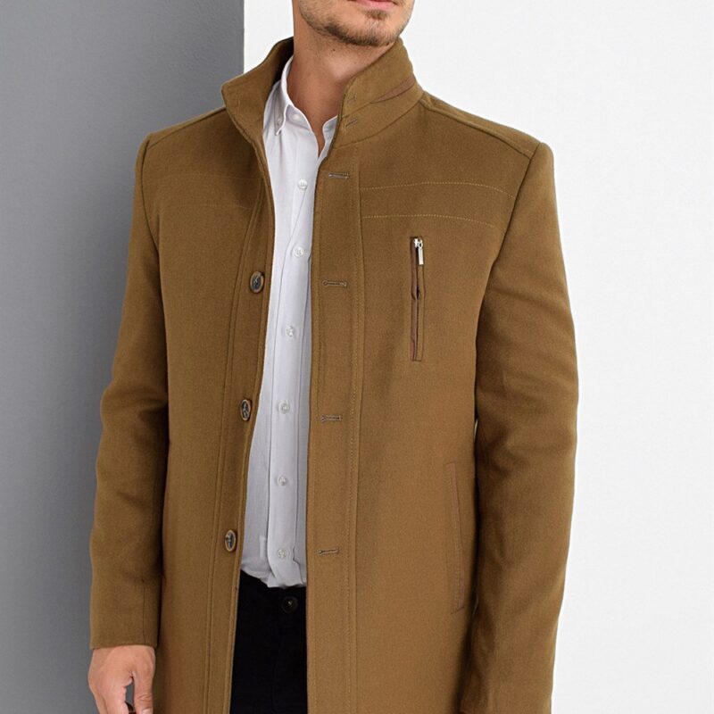 PLT8386 DEWBERRY MEN'S COAT-CAMEL
