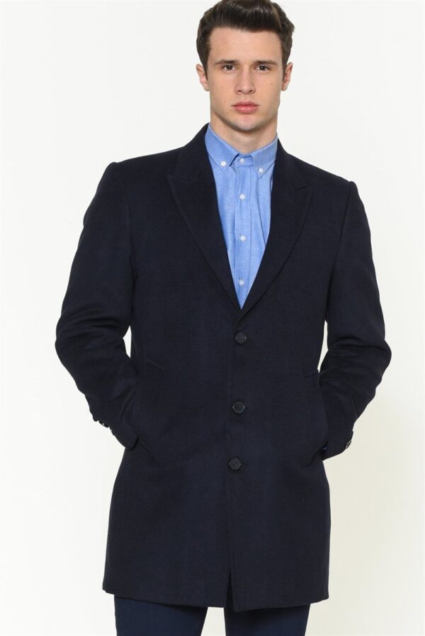 PLT8390 DEWBERRY MEN'S COAT-NAVY BLUE
