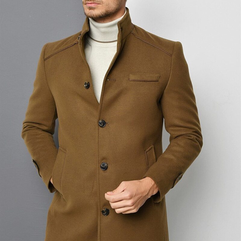 PLT8391 DEWBERRY MEN'S COAT-CAMEL