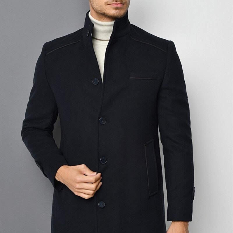 PLT8391 DEWBERRY MEN'S COAT-NAVY BLUE
