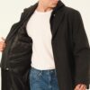 PLT8395 DEWBERRY BATTAL COAT-DIAGONAL BLACK