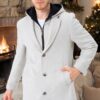 PLT8395 DEWBERRY BATTAL COAT-LIGHT PATTERNED BEIGE