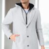 PLT8395 DEWBERRY BATTAL COAT-PATTERNED BEIGE-2