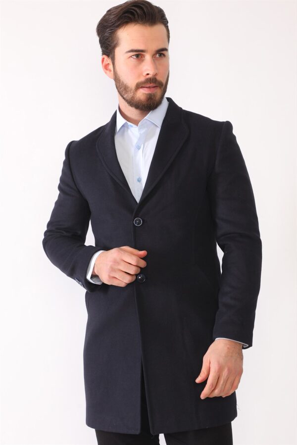 PLT8398 DEWBERRY MEN'S COAT-NAVY BLUE
