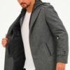 PLT8401 DEWBERRY MEN'S COAT-DARK GREY