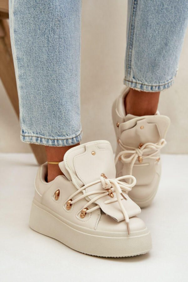 PM1 Női Sneakers Platformon Bézs Dolistana