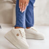 PM1 Sneakers Női sportcipő szigetelt masszív talpú bézs Verissha