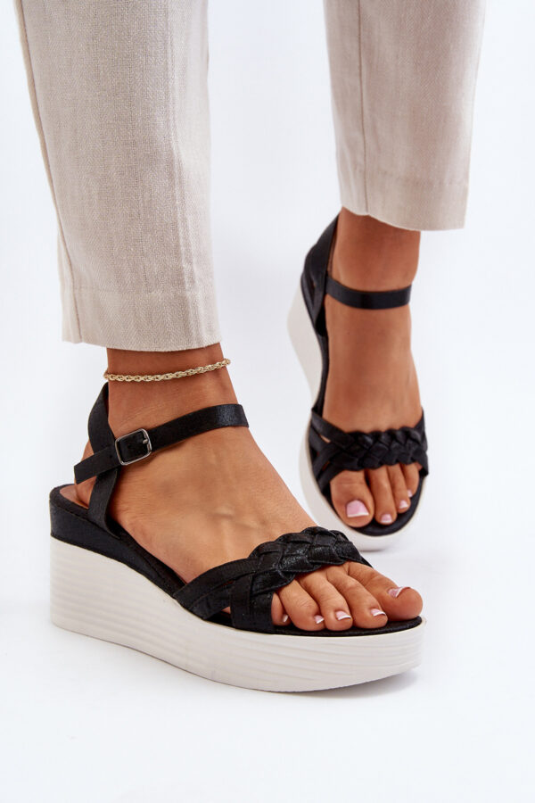 PS1 Black Wedge szandál Esinna