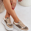 PS1 Női Sneaker Mintával Bézs Fenarra