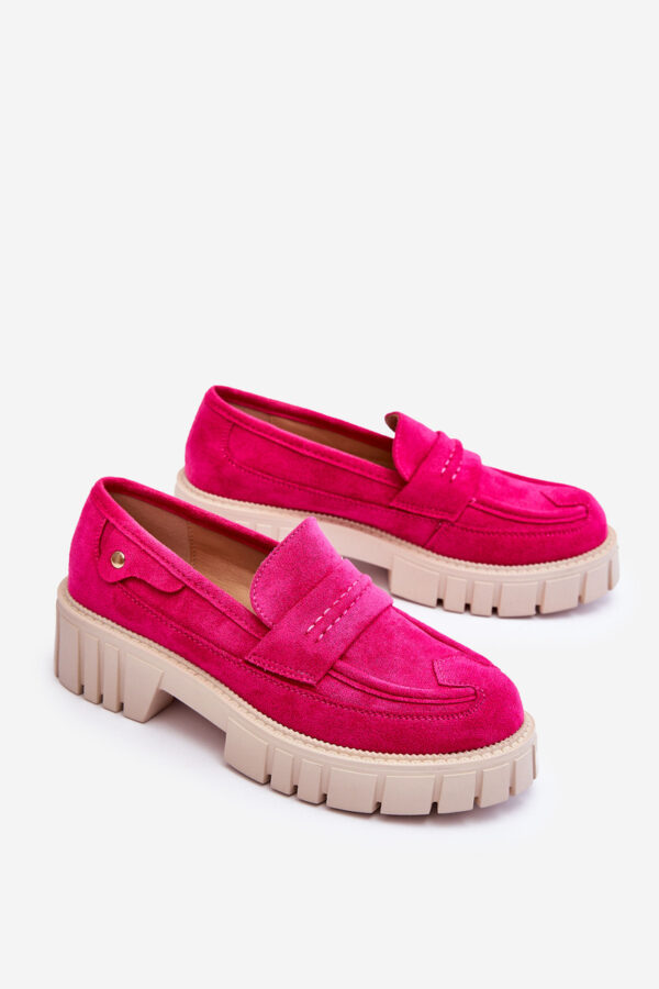 PS1 Női velúr bebújós cipő Fuchsia Fiorell