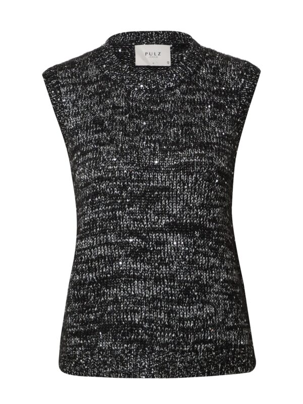 PULZ Jeans Pulóver 'PZ SERENA'  fekete-hu