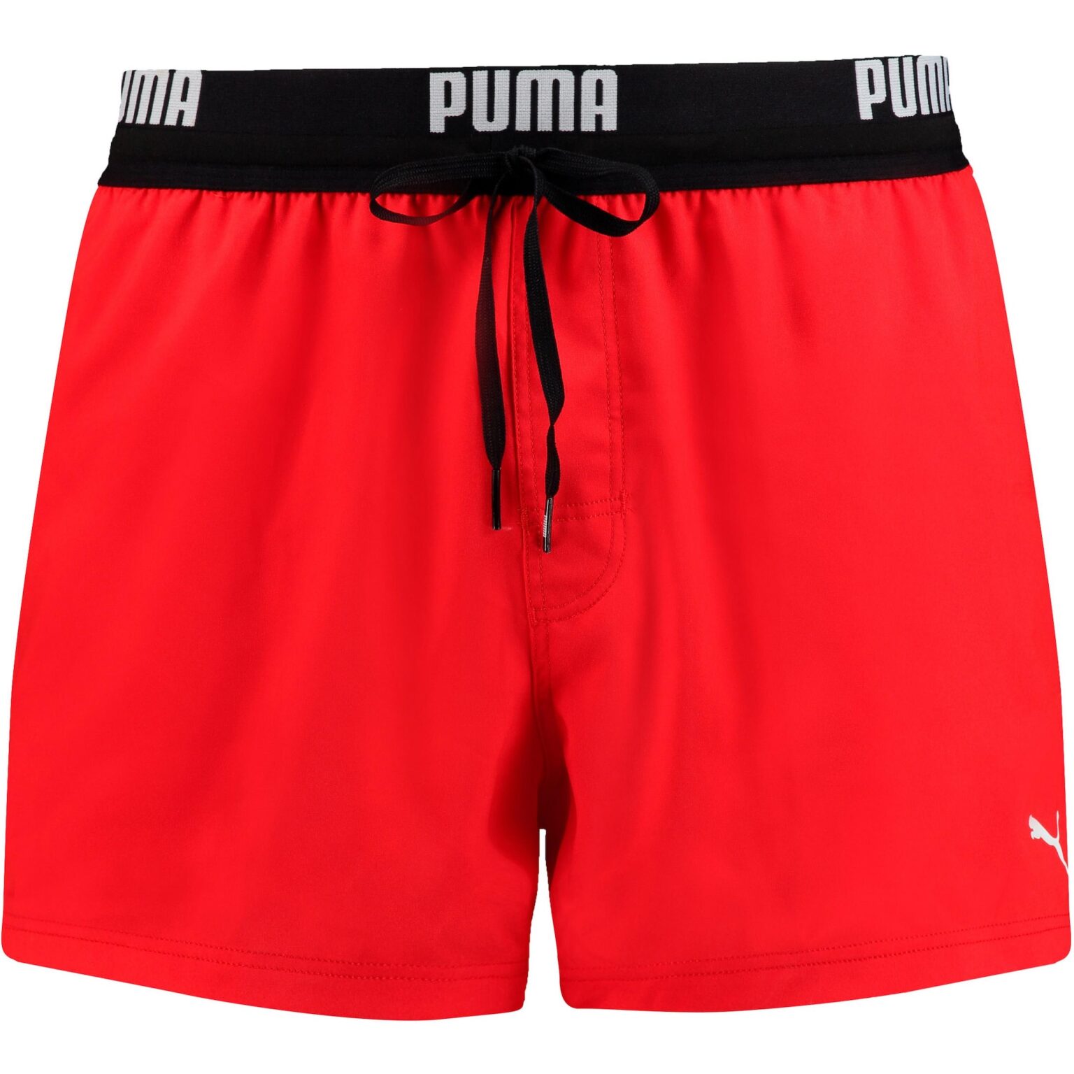 PUMA Rövid fürdőnadrágok  piros / fekete / fehér