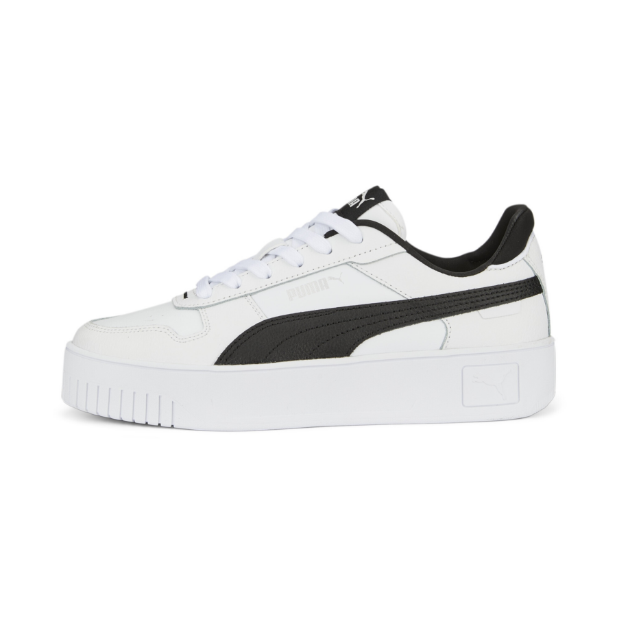 PUMA Rövid szárú sportcipők 'Carina'  fekete / fehér-Ár