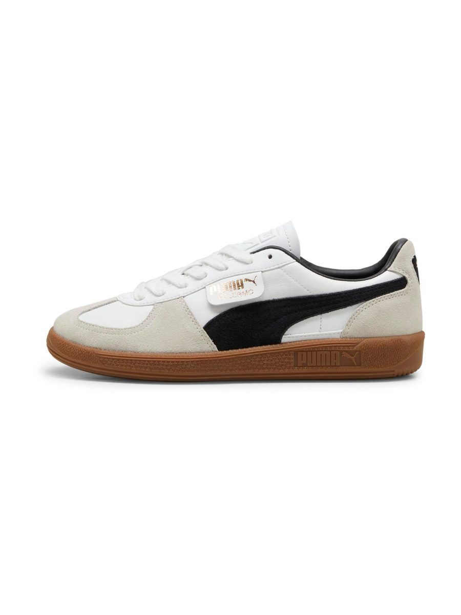 PUMA Rövid szárú sportcipők 'Palermo'  bézs / fekete / fehér-Ár