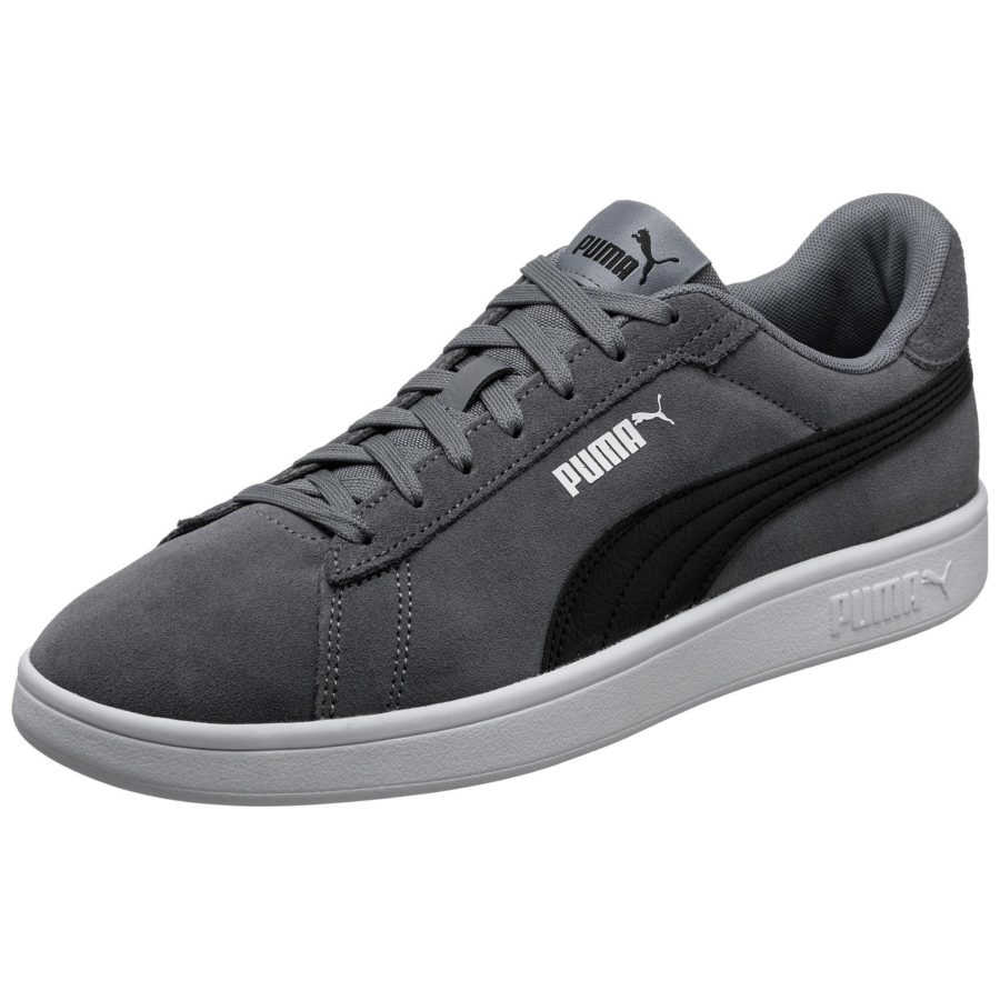 PUMA Rövid szárú sportcipők 'Smash 3.0'  szürke / fekete / fehér-Hungary