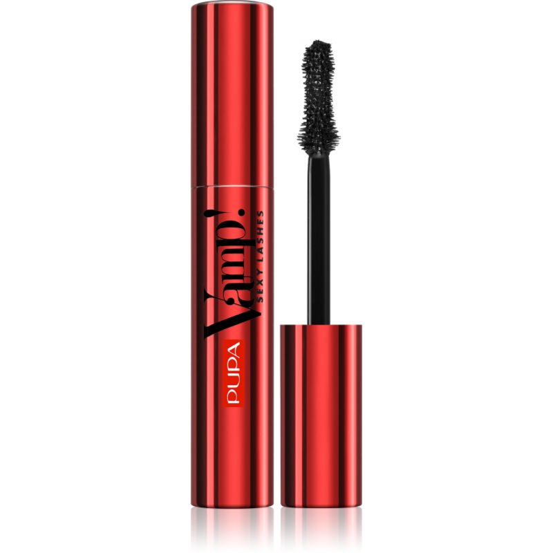 PUPA Milano Vamp! Sexy Lashes erősítő szempillaspirál extrém hatás és intenzív megjelenés árnyalat 011 Black 12 ml-Ár