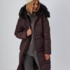 Padded coat with a hood