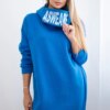 Padded hoodie purple blue