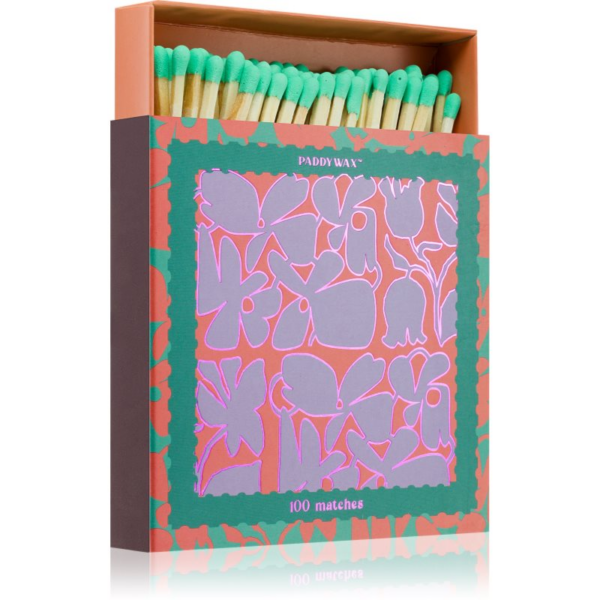 Paddywax Jumbo Boxed Abstract Floral gyufa 1 db-ár