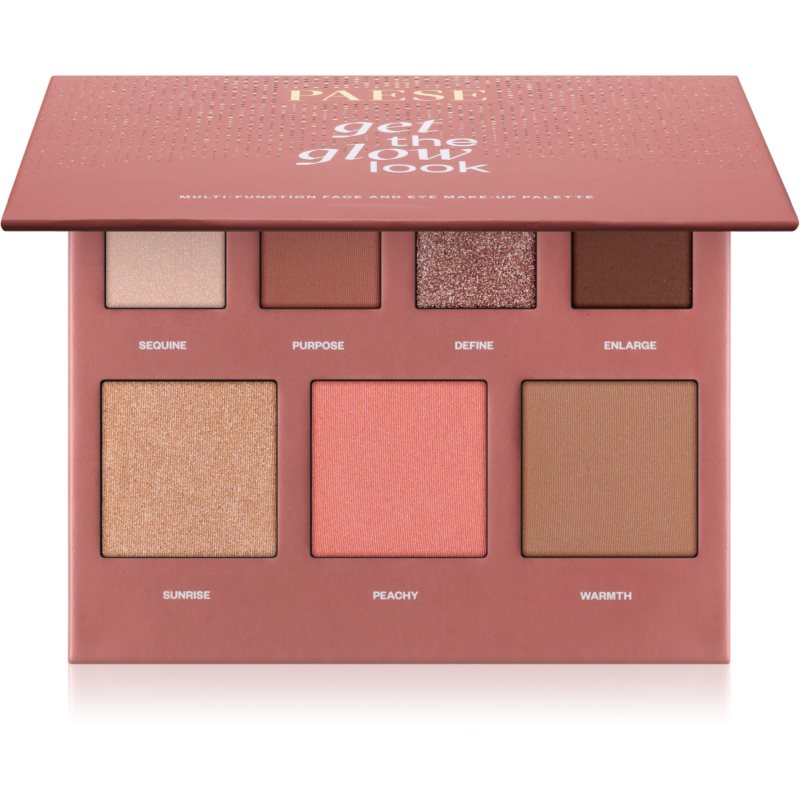 Paese Get The Glow Look Face And Eye Make-up Palette multifunkciós arc paletta az arcra és a szemekre 16 g-ár