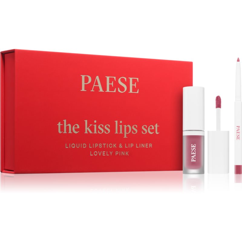 Paese The Kiss Lips Set Lovely Pink ajándékszett árnyalat 03 Lovely Pink