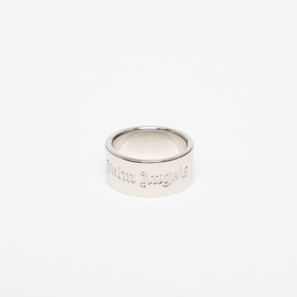 Palm Angels Classic Logo Band Ring Silver/ Silver 62-alacsony-ár