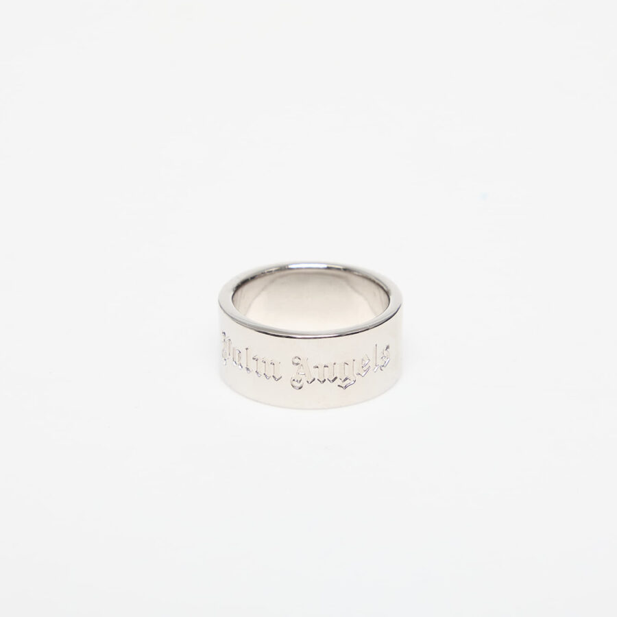 Palm Angels Classic Logo Band Ring Silver/ Silver 62-alacsony-ár