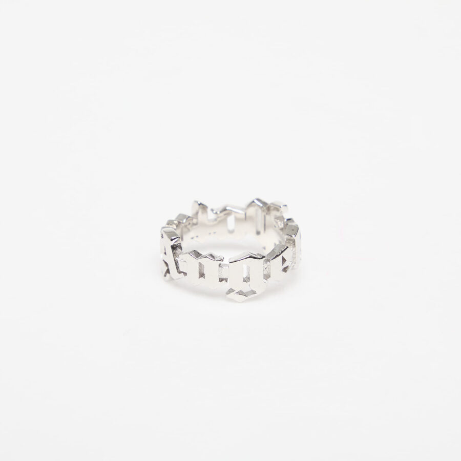 Palm Angels Classic Logo Rounded Ring Silver/ Silver 60-alacsony-ár