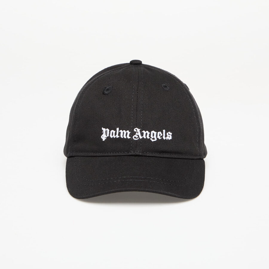 Palm Angels Kids Logo Baseball Cap Black/ Off White II-alacsony-ár