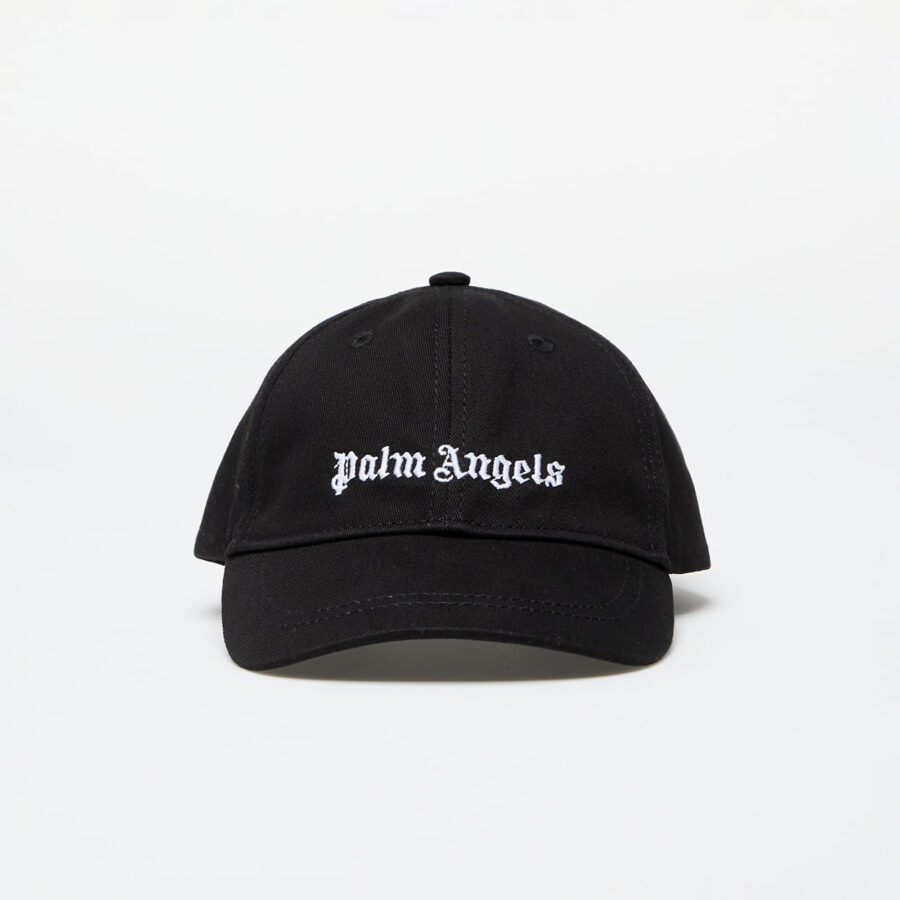 Palm Angels Kids Logo Baseball Cap Black/ White I-alacsony-ár