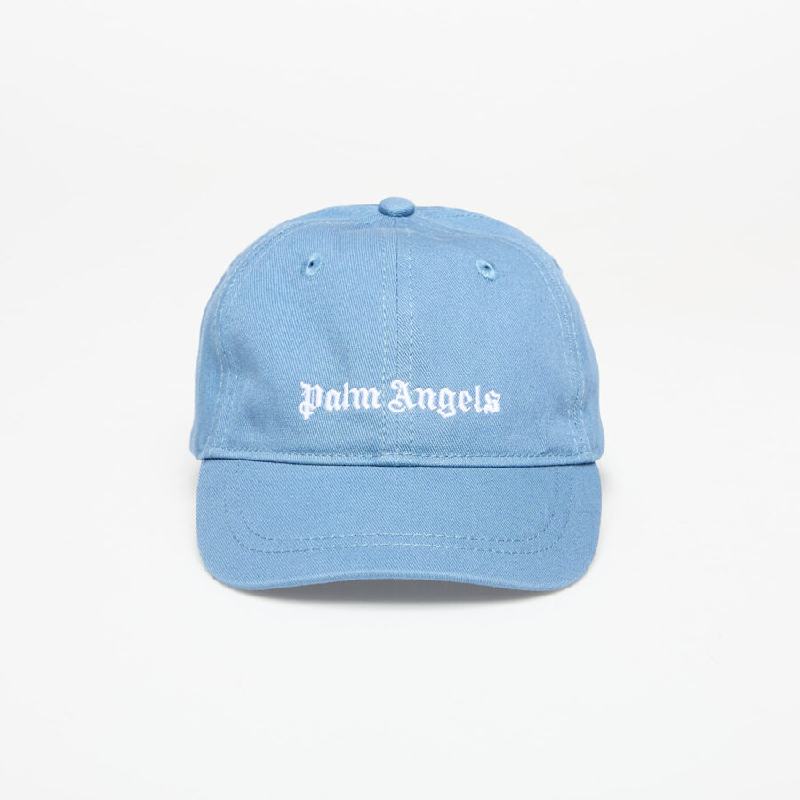Palm Angels Kids Logo Baseball Cap Dusty Blue/ Off White I-alacsony-ár