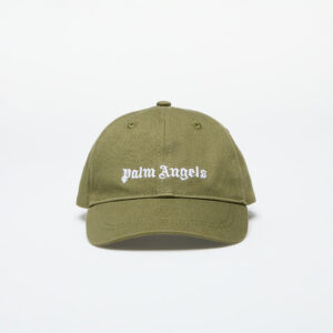 Palm Angels Kids Logo Baseball Cap Military Green/ White I-alacsony-ár