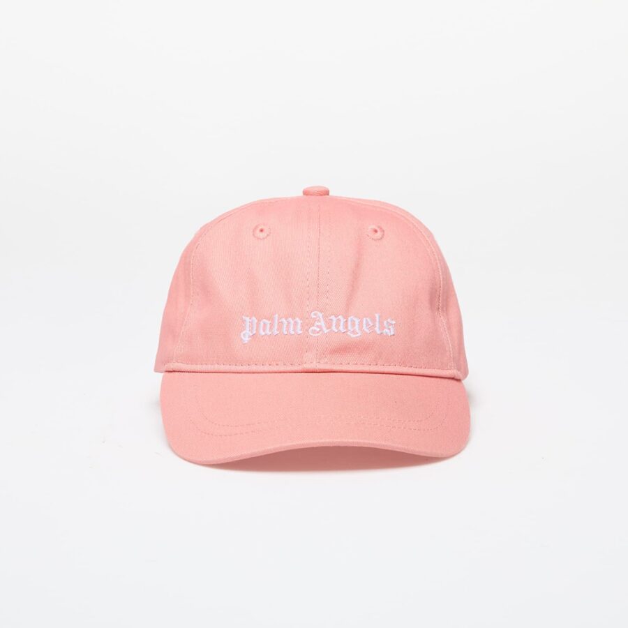 Palm Angels Kids Logo Baseball Cap Pink/ White I-alacsony-ár
