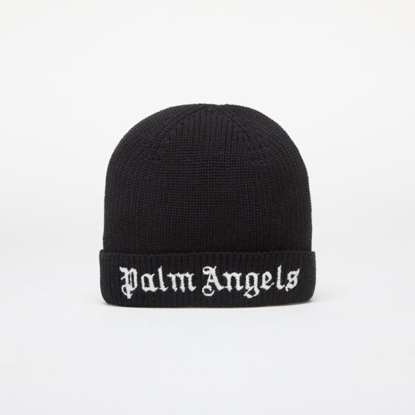 Palm Angels Kids Logo Knit Beanie Black/ White I-alacsony-ár