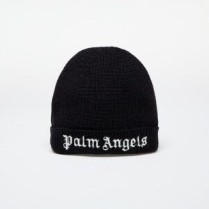 Palm Angels Kids Logo Knit Beanie Black/ White I-alacsony-ár