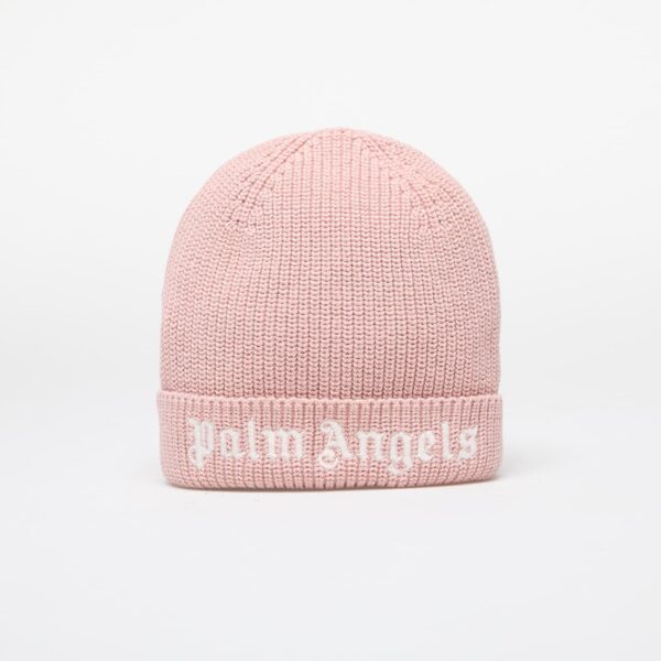 Palm Angels Kids Logo Knit Beanie Pink/ White II-alacsony-ár