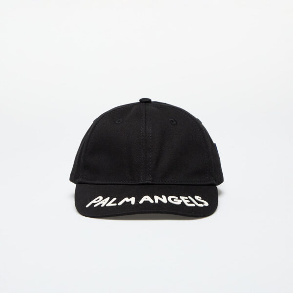 Palm Angels Kids Seasonal Logo Baseball Cap Black/ Butter I-alacsony-ár