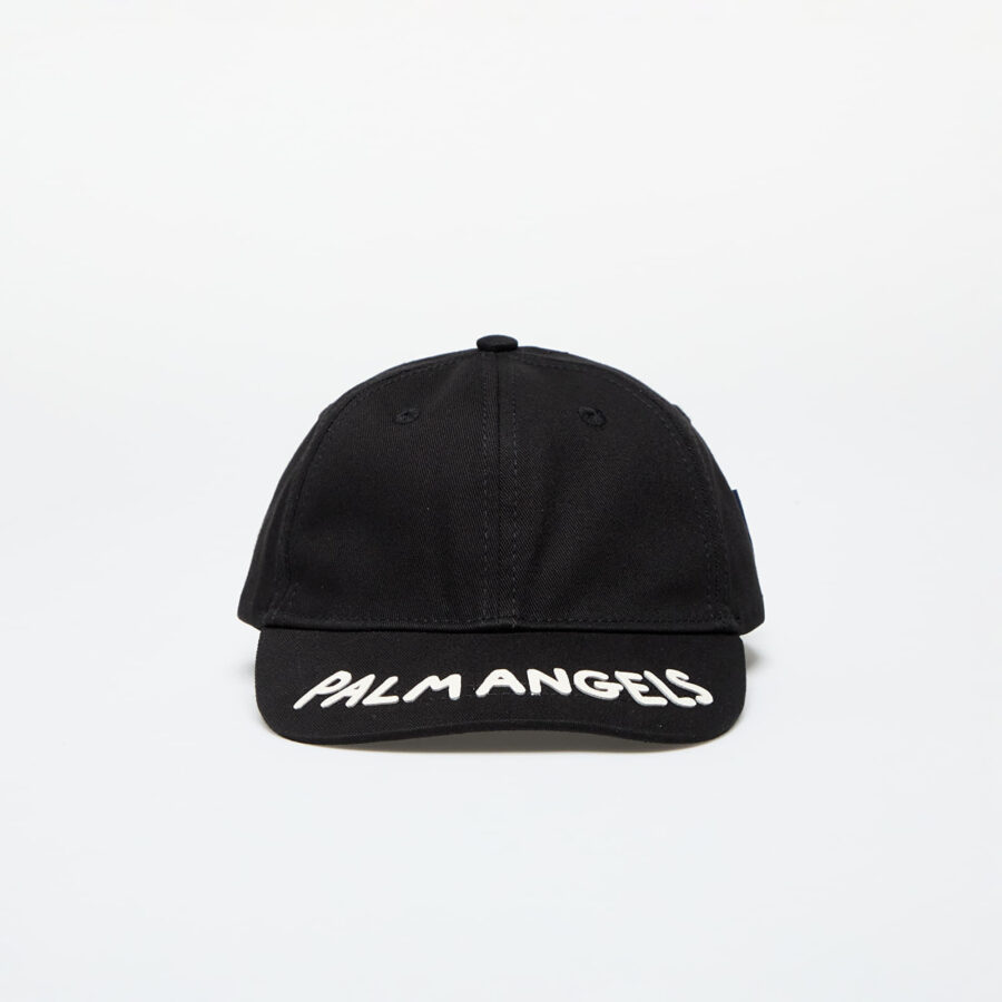 Palm Angels Kids Seasonal Logo Baseball Cap Black/ Butter I-alacsony-ár